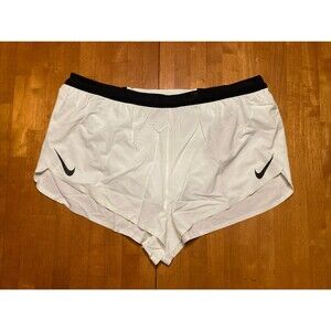 Nike Men Size XL Aeroswift DriFit ADV 2" Brief Lined Running Shorts Black White
